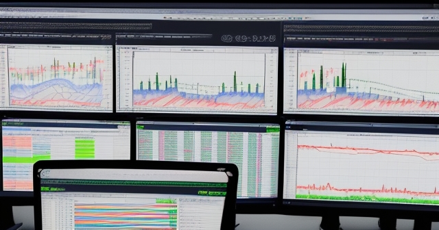 An illustrative chart showcasing key technical analysis indicators
