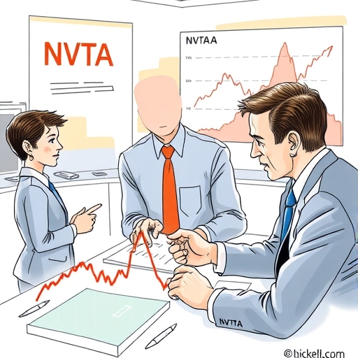 Investors analyzing stock trends