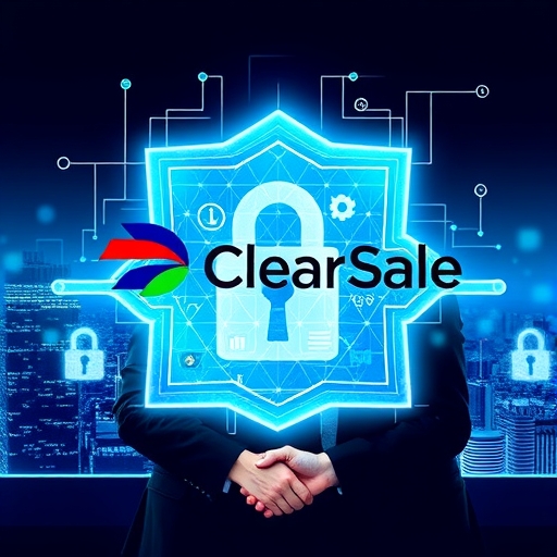 Experian and ClearSale logos merging into a digital shield against fraud