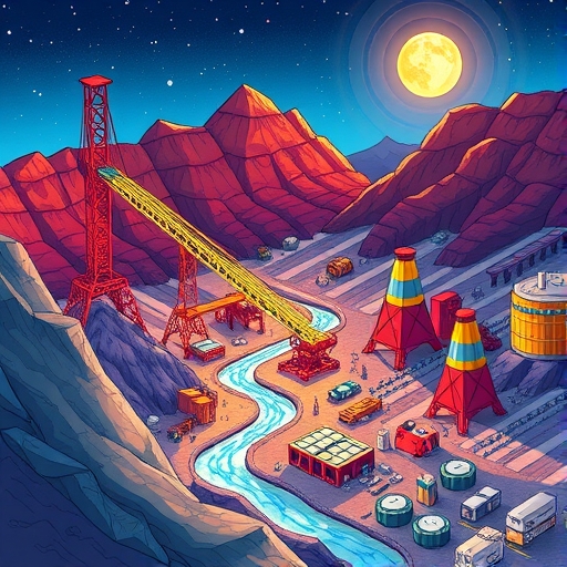 An illustration of mineral exploration activities