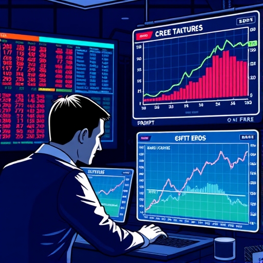 A chart showcasing Euro-Buxl Futures interaction with macroeconomic indicators in a vibrant market
