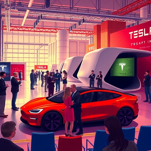 Elon Musk presenting Master Plan Part 3 to eager investors and industry leaders