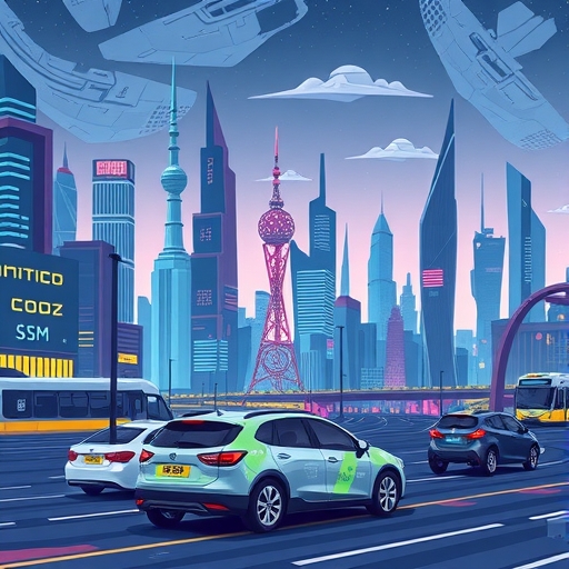 An illustration of diverse people using autonomous vehicles generating passive income.