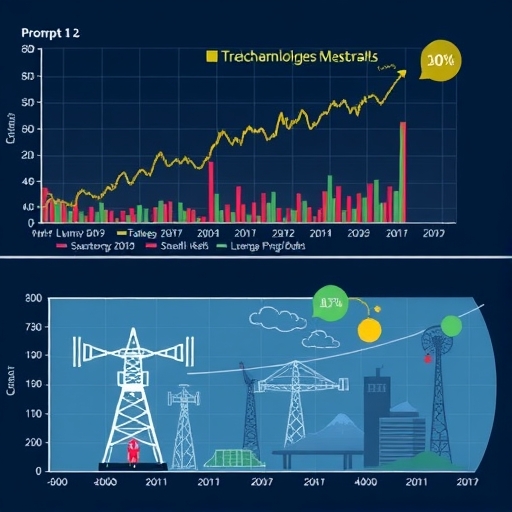 A graph showcasing Lumen Technologies stock price surge with contrasting declining fundamentals.
