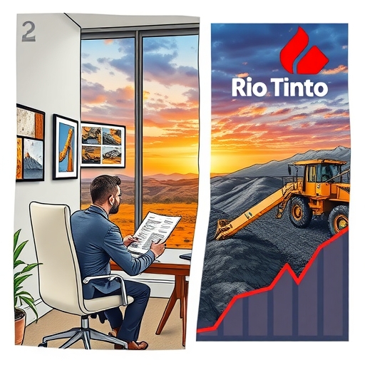 A miner extracting resources in a modern mine under dramatic sky showcasing the challenges of the industry.