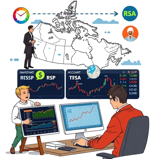 Diverse investment accounts showcasing RRSP TFSA and Cash Account