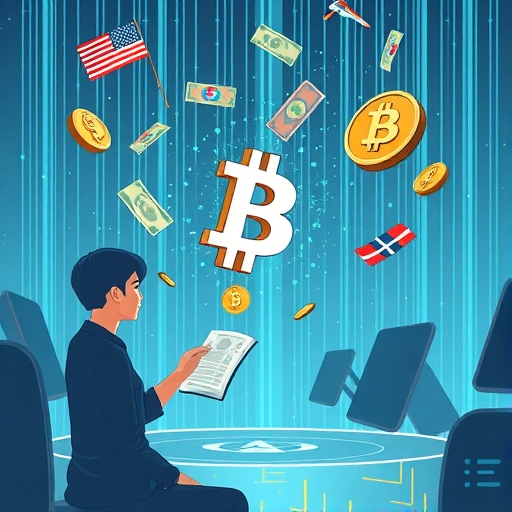 A person converting cryptocurrency to fiat with modern tools