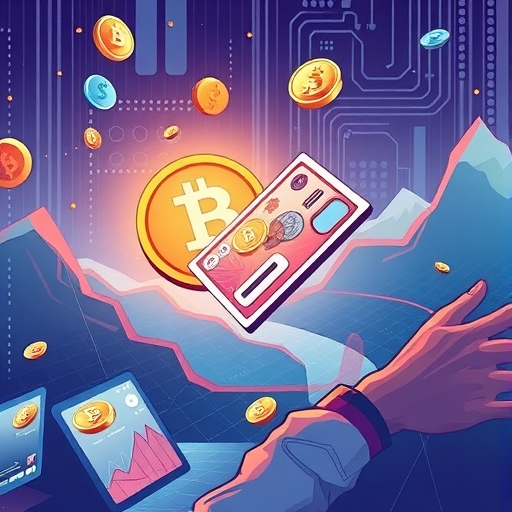 An abstract representation of the evolution of money in digital landscapes