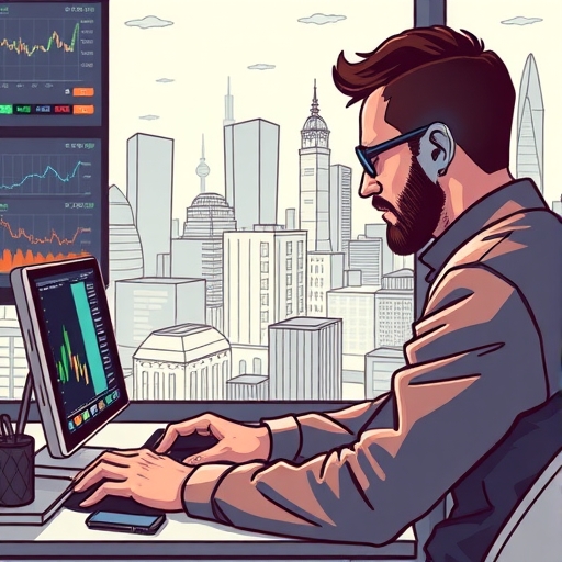 A modern trader using cTrader platform, focused on market data.