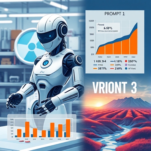 A visionary landscape depicting the potential future of collaborative robotics technology.