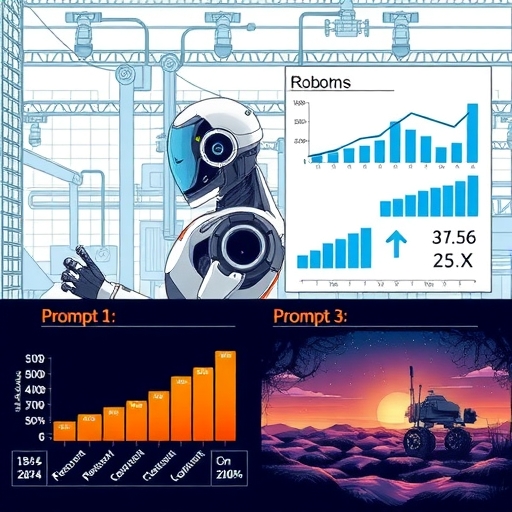 An infographic showcasing financial metrics of Doosan Robotics with growth charts.