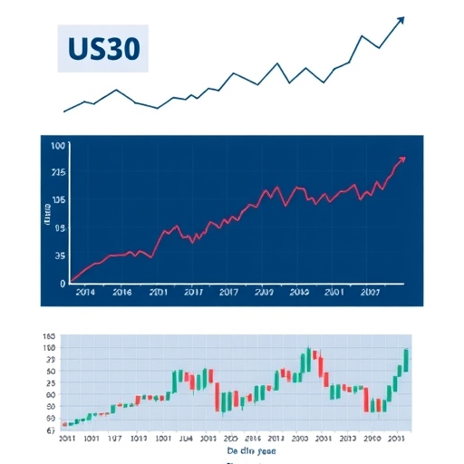 Illustration of the US30 index performance graph