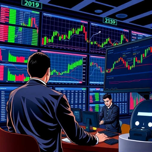 Illustration of different CFD products displayed as vibrant assets on a trading platform.