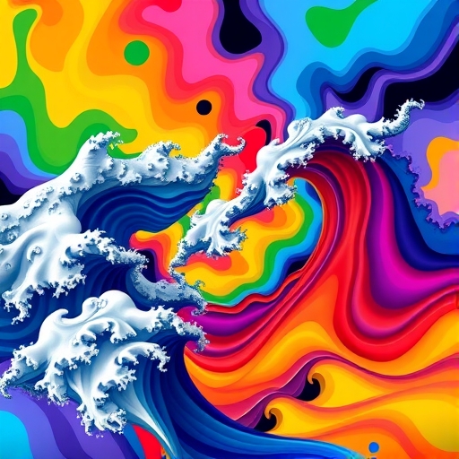 A fractal pattern symbolizing the complexity of market psychology