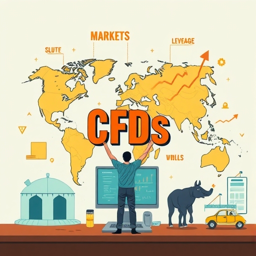 Visual representation of leverage in CFD trading