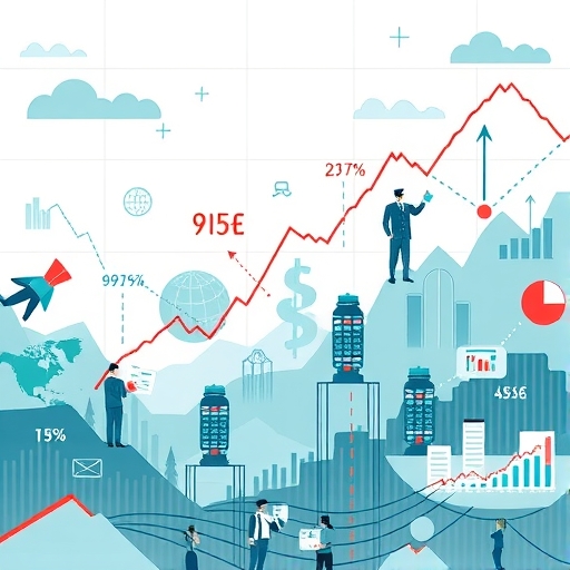 Dynamic market landscape with charts