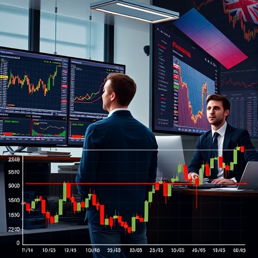 Investors analyzing penny stocks on a stock market screen