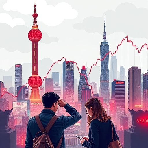 Market turmoil with anxious investors