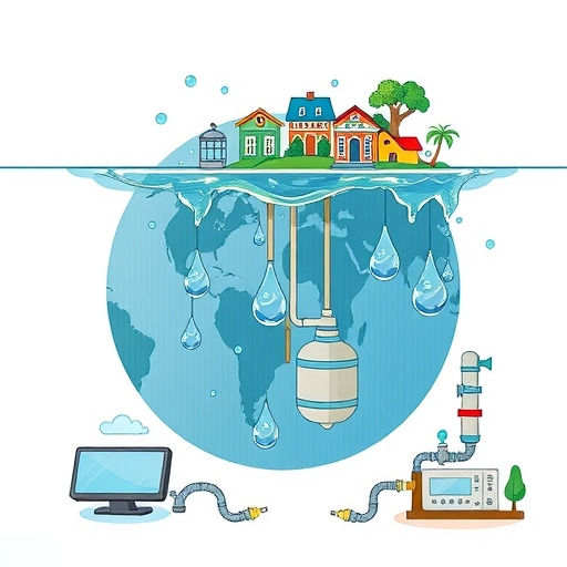 Water purification technology in action.