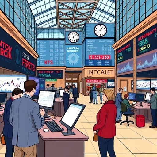 investors analyzing financial graphs