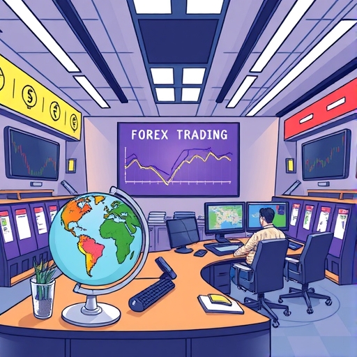 A trader analyzing market data
