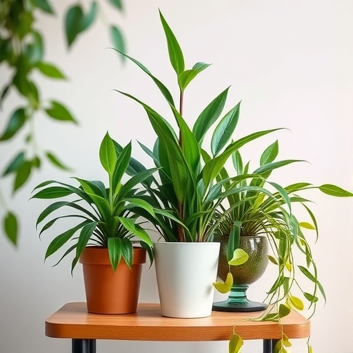 一個生動的室內植物擺設
