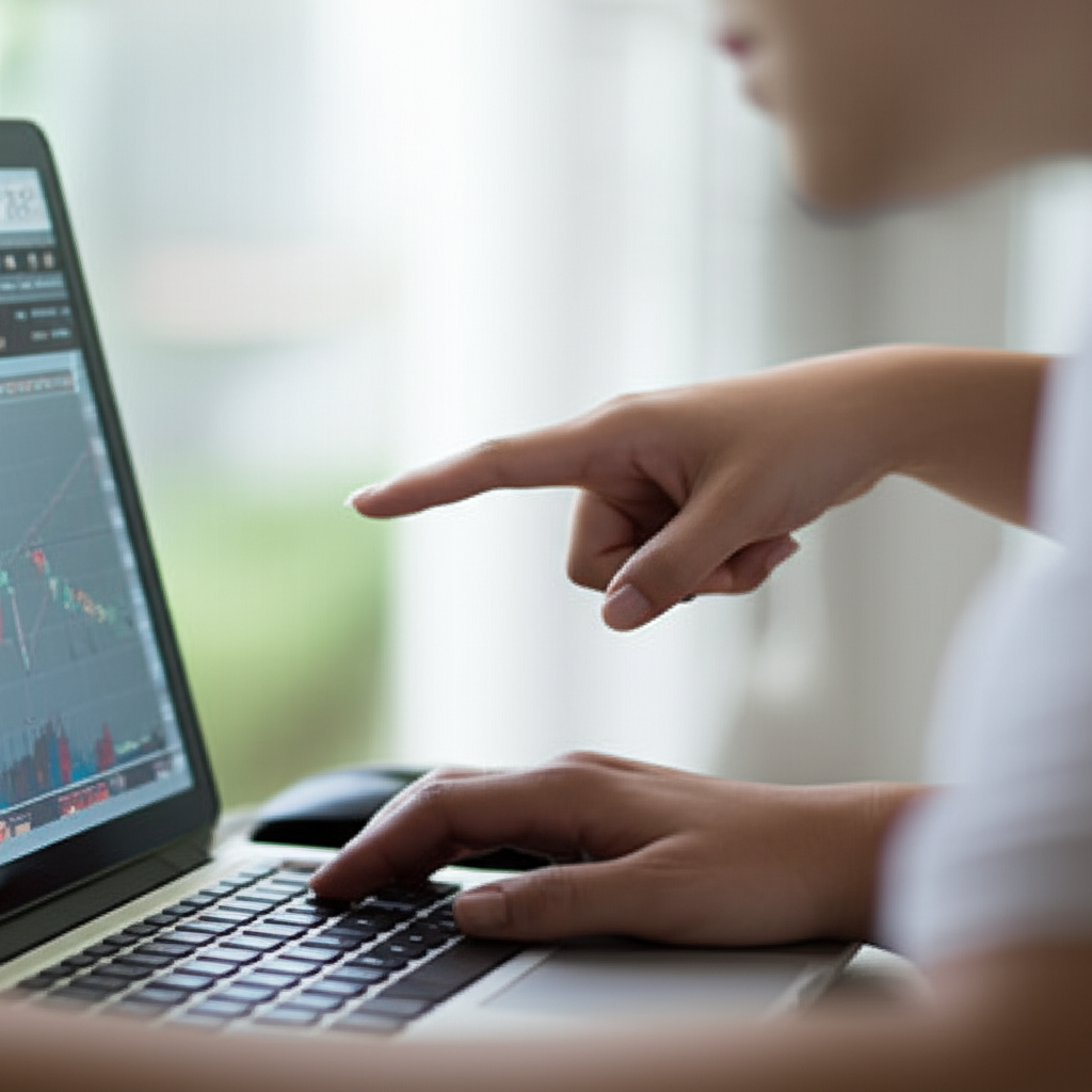 A trader analyzing charts on TradingView with multiple indicators and price action analysis visible on screen