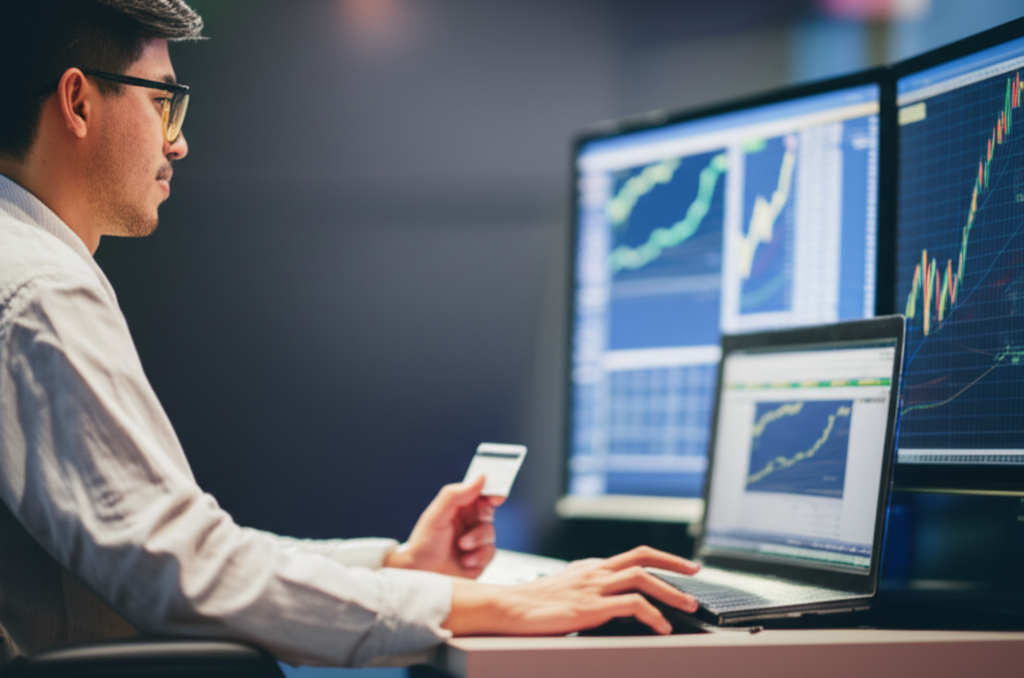 Trader using a credit card for forex trading in Taiwan