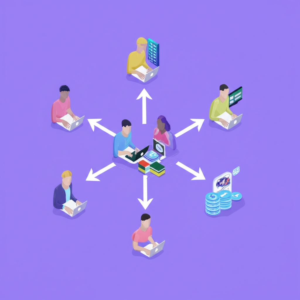 Illustration of forex brokers connecting traders to liquidity providers