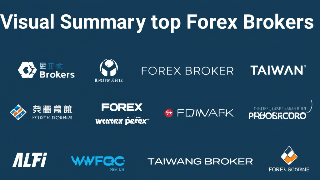 Visual summary of top forex brokers in Taiwan