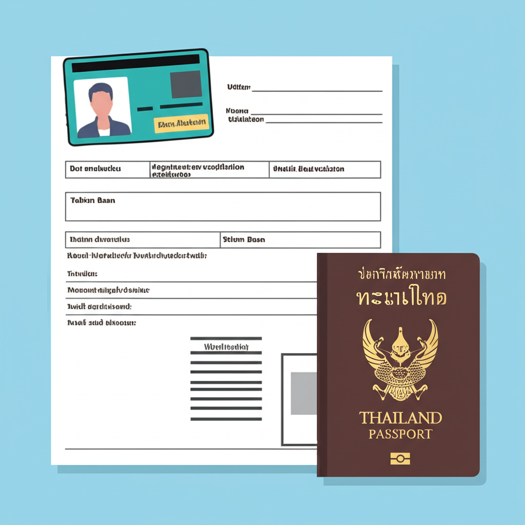 Visual representation of account verification documents required in Thailand
