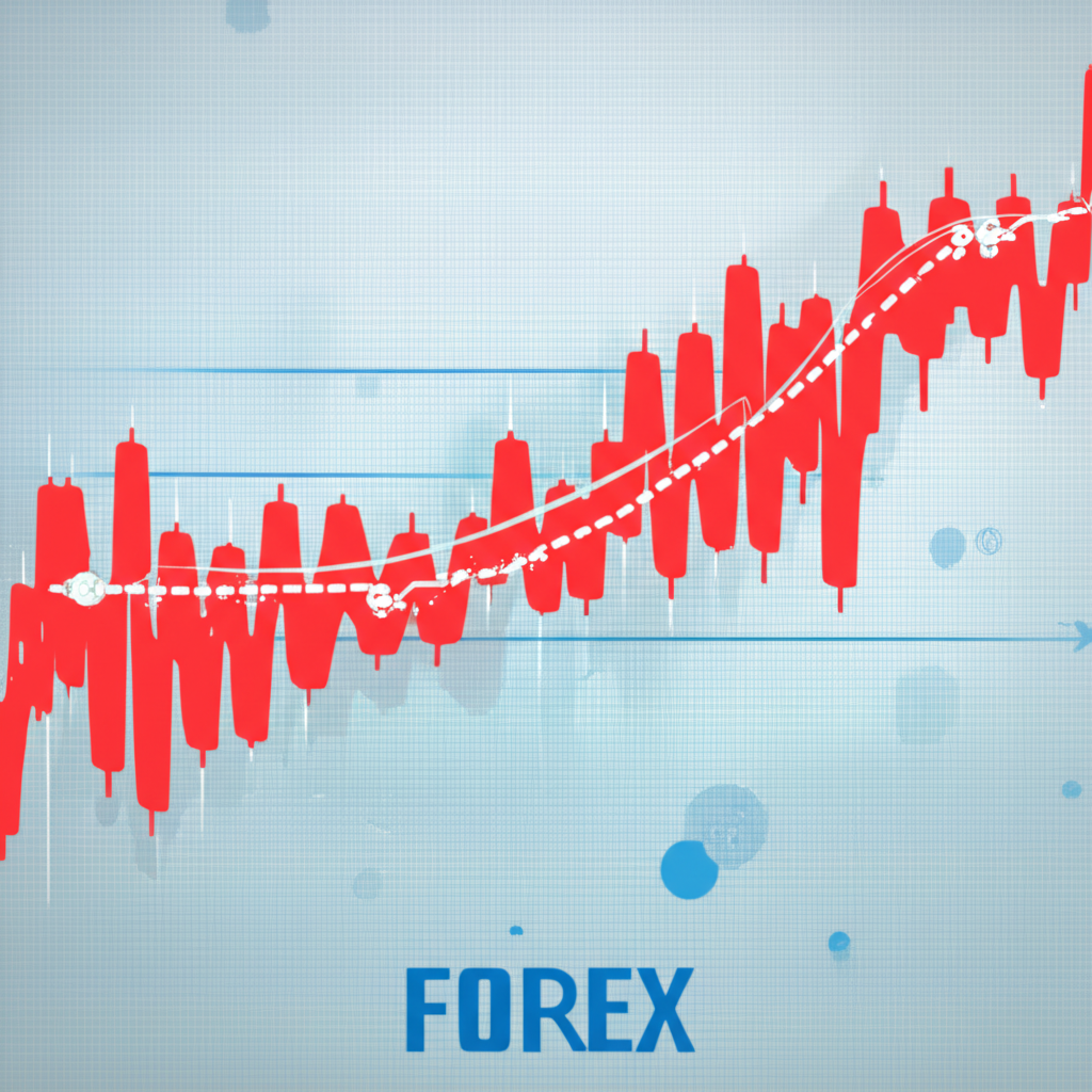 An illustration of forex market fluctuations with stability indicators