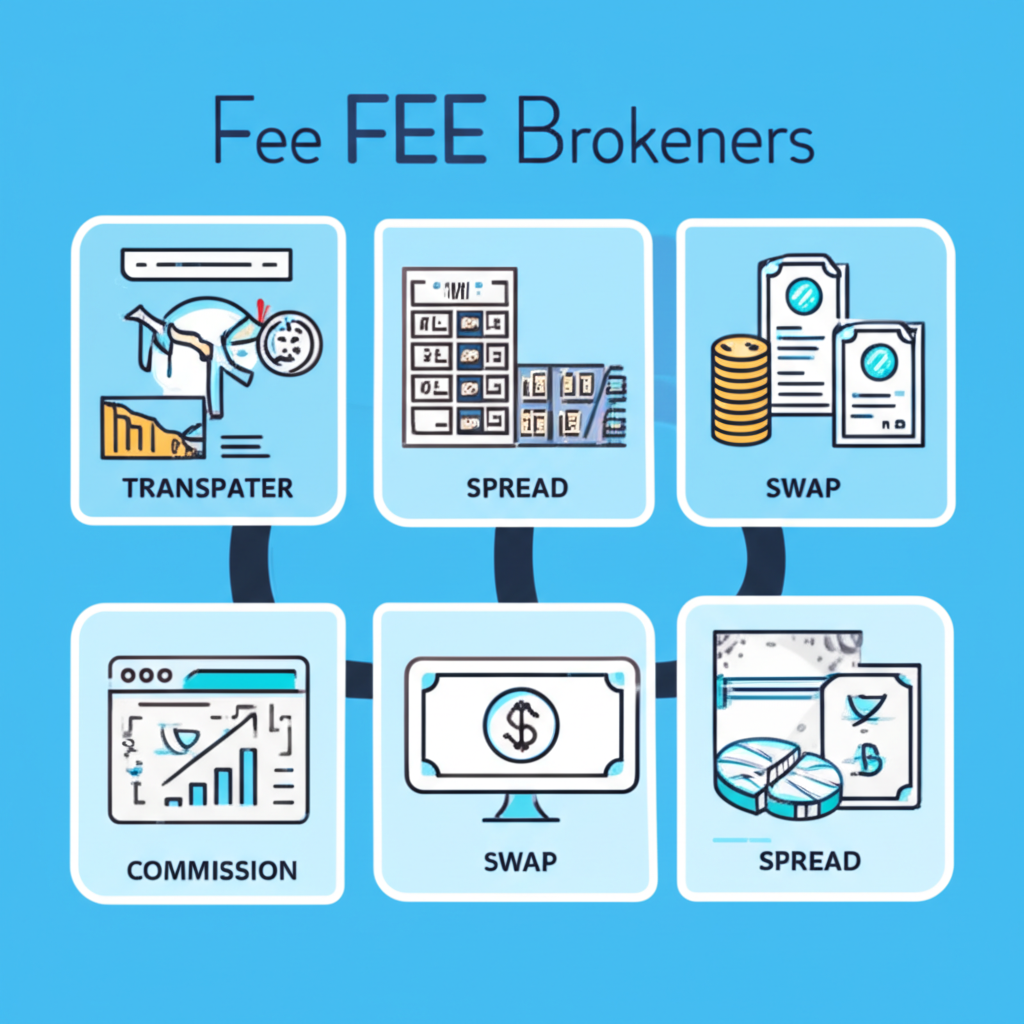 Illustration of a transparent fee structure for forex brokers