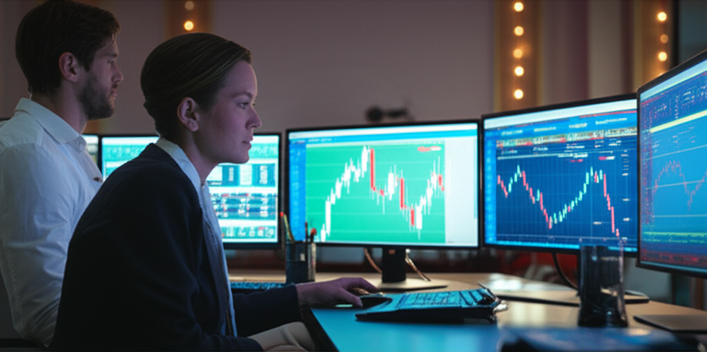 US traders analyzing forex market trends in Thailand