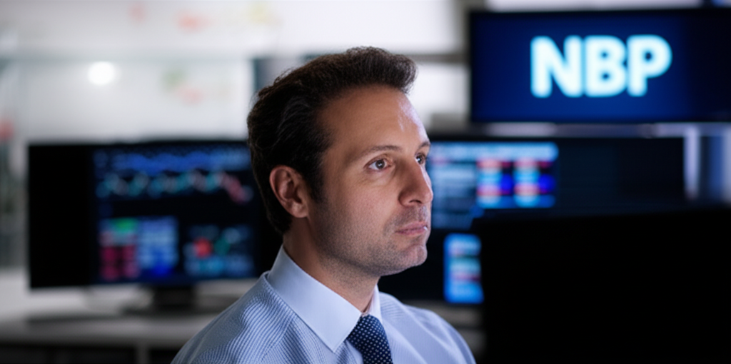 Trader confidently watching screen with Negative Balance Protection safeguard active