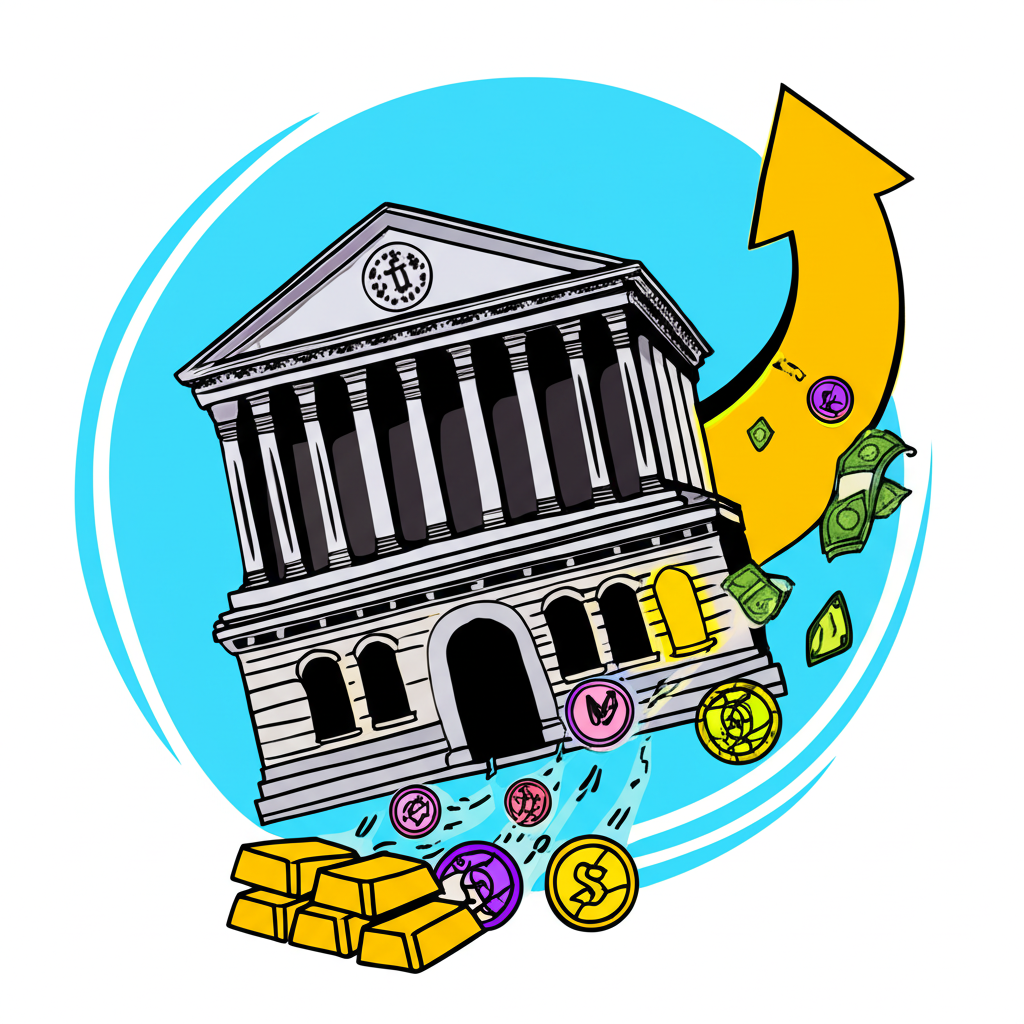 Central bank raising interest rates causing capital outflow from crypto to traditional safe-haven assets