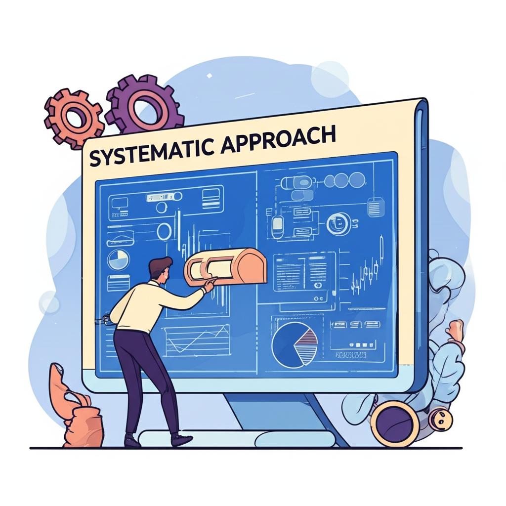 Trader analyzing market data using a systematic blueprint for identifying and mitigating losses