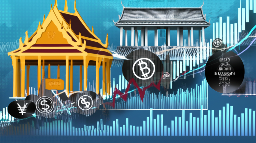 Illustration of Thai banking and forex trading for expats