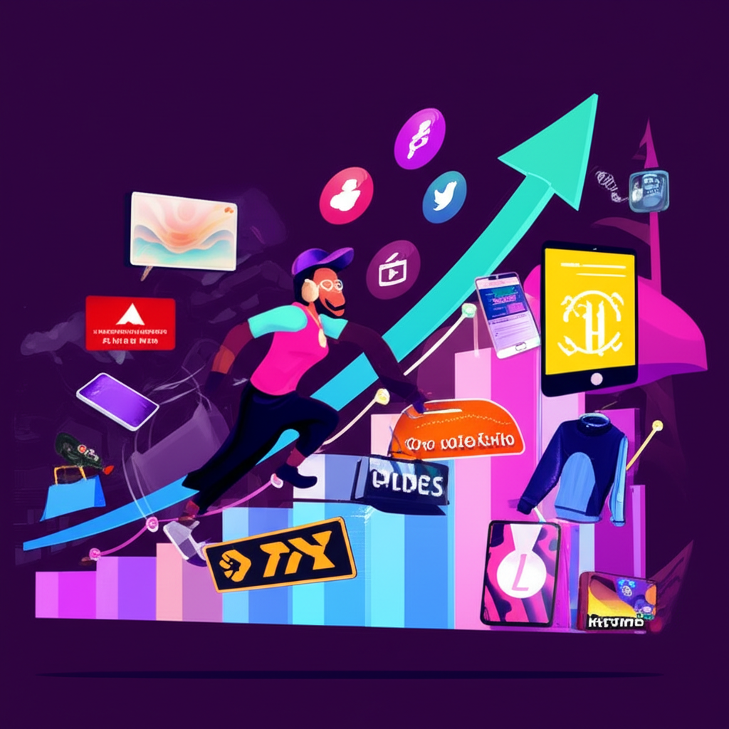 Temu and Shein growth race illustrated through a dynamic market chart