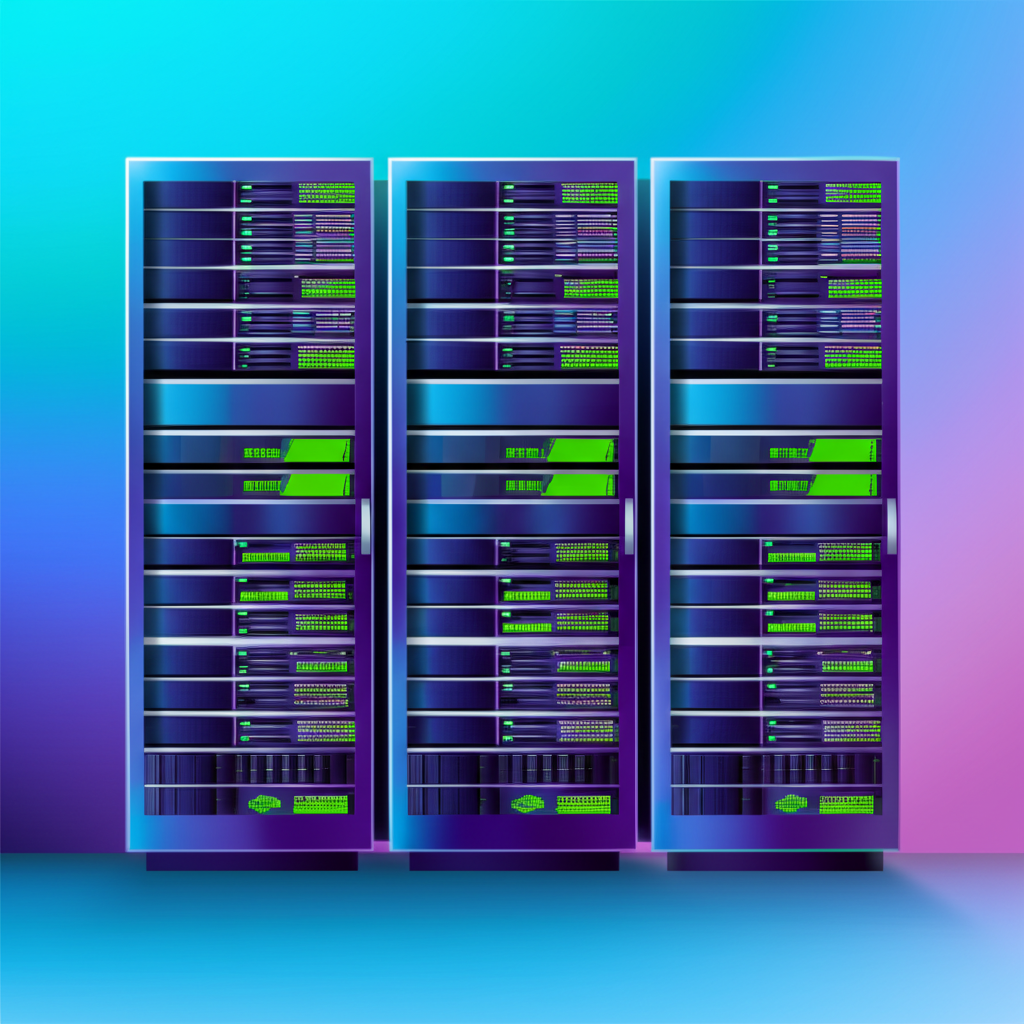 Illustration showing Google Cloud's AI research and Meta's metaverse efforts, both powered by Nvidia GPUs