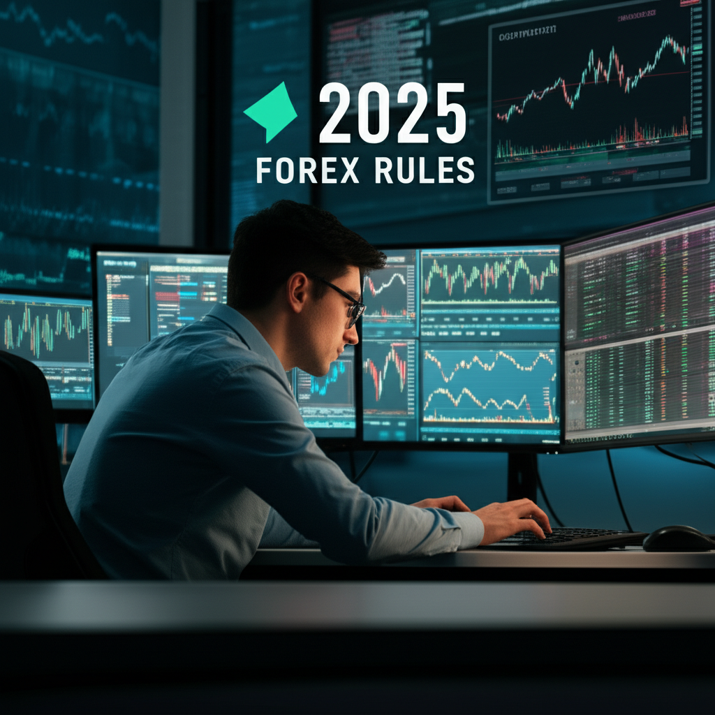 Trader navigating 2025 forex rules with focus on margin and regulatory compliance