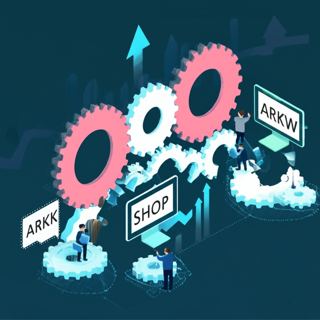 ARK Invest ETFs adjusting Shopify stock holdings during market fluctuations and portfolio rebalancing