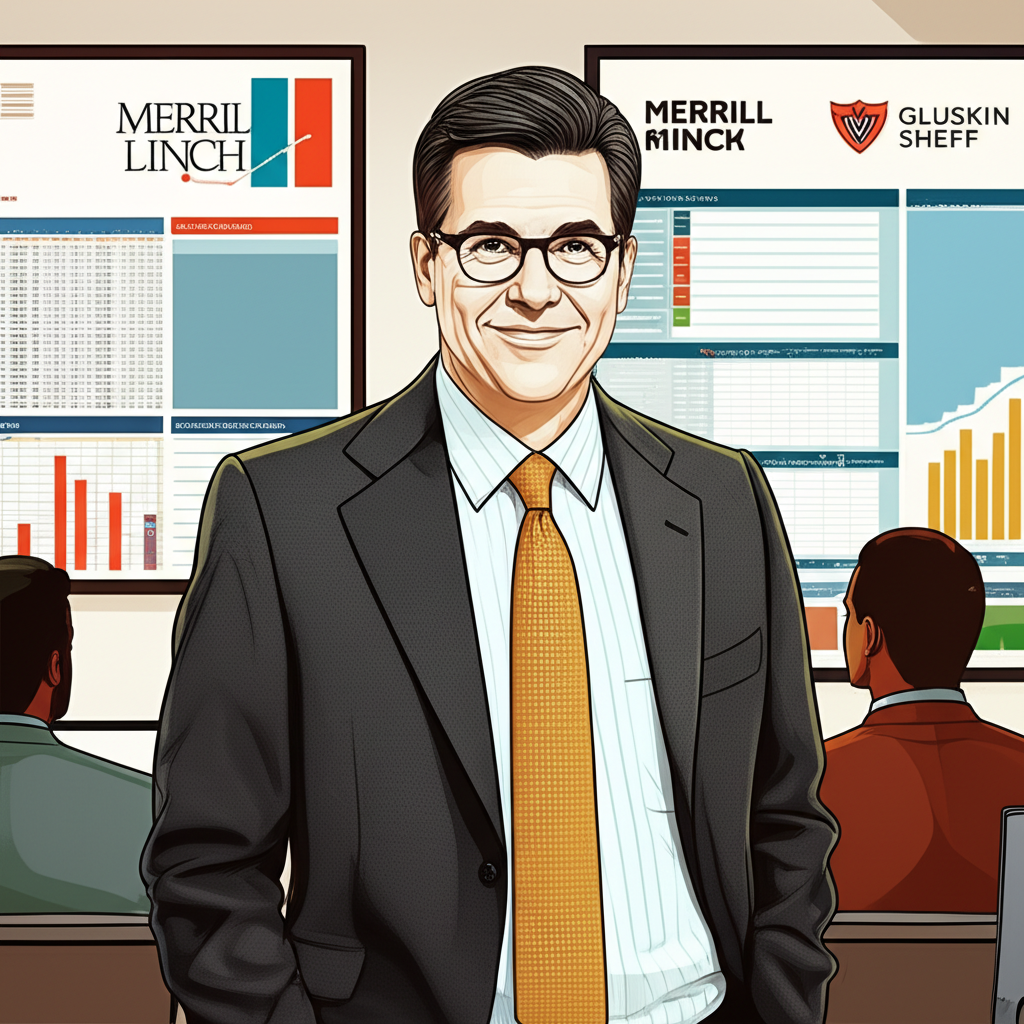 David Rosenberg in a professional setting analyzing economic trends at Merrill Lynch and Gluskin Sheff