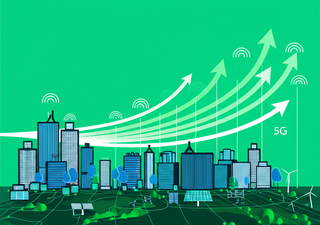Global trends in population growth, sustainable energy, and interconnected technologies like 5G, AI, and IoT driving urban development and market growth