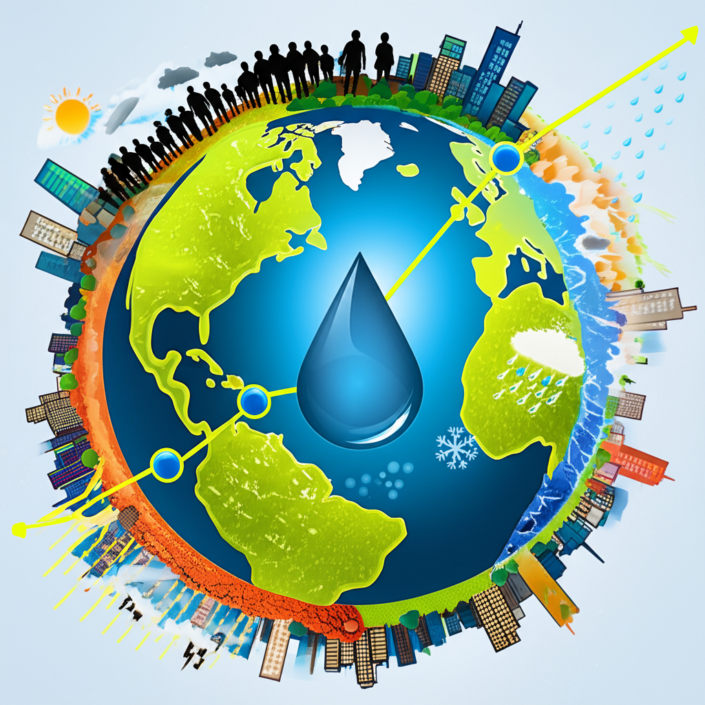 Global trends impacting water demand: population growth, urbanization, and climate change